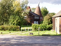 Oast House in Tudeley, Kent, now in residential use