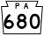 Pennsylvania Route 680 marker