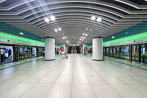 成林道站4号线站台（2023年6月）