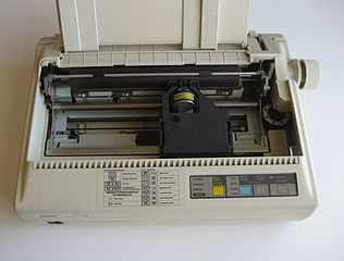 Cylindrical platen in a dot-matrix printer