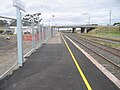 Northbound view of the temporary Platform 2, April 2006, built to the north of the station during upgrade works