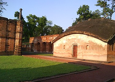 Bengal roof on the Tomb of Fateh Khan in Gaur