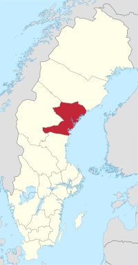 西諾爾蘭省在瑞典的位置