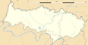 圣格拉蒂安在瓦兹河谷省的位置