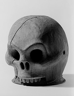 Tsimshian (Native American) Wooden Skull Headdress, late 19th century