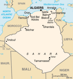 Map of Algeria