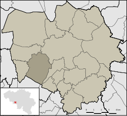 Location of Cuesmes in Mons