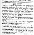 Eclipse Race Course Results, New Orleans, The Times Picayune, Published Wed Mar 22 1837