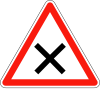 Crossroads with right of way from the right