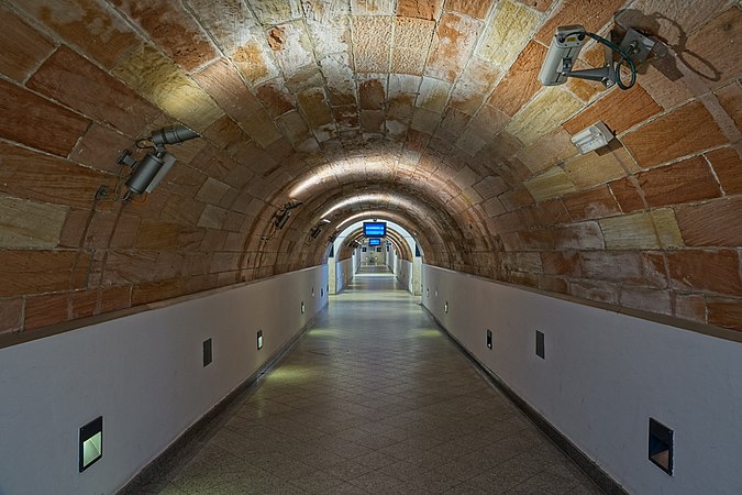 斯特拉斯堡城站的北走廊。摄于法国北莱茵。