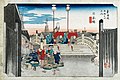 《东海道五十三次》・日本桥 浮世绘画师歌川广重绘