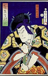 四代目中村芝翫饰松王丸,约1860-1866年