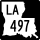 Louisiana Highway 497 marker