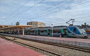 Train in Monastir station