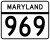 Maryland Route 969 marker