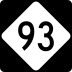 North Carolina Highway 93 marker