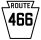 Pennsylvania Route 466 marker