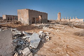 Ruined structures in Al Khuwayr.