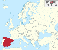 Location of Spain