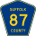 County Route 87 marker