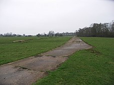Part of the former perimeter track at RAF Husbands Bosworth