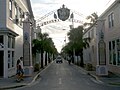 Entrance to Bahama Village on Duval Street and Petronia in Key West, Florida.