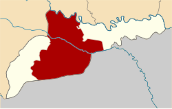 Location of Chernivtsi Raion