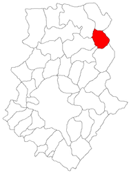 Location in Ilfov County