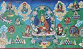 Guru Padmasambhava with his retinues