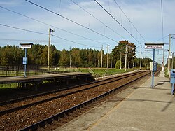 Lahinguvälja train station in Vikipalu