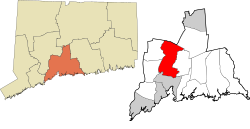 Hamden's location within the South Central Connecticut Planning Region and the state of Connecticut
