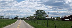 Amish farms on Route 258