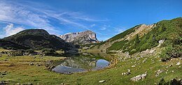 奥地利境内阿尔卑斯山脉罗方山的风景