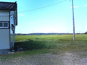 車站遺址附近（左邊是安丹公民館）