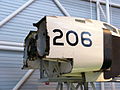 Avro CF-105 Arrow nose section on display at the Canada Aviation Museum