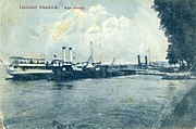 Shipping station in Baziaș (postcard from Austro-Hungarian times)