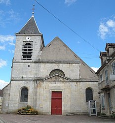 The church in Billy-sur-Oisy