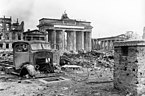 Damaged Brandenburg Gate