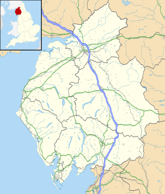 Location map Cumbria