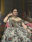 《静坐的墨瓦特雪夫人》（Madame Moitessier Seated），1856年，收藏于英国国家美术馆