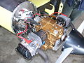 1/2 Volkswagen engine mounted in a Hummel Bird