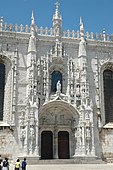 Jerónimos. The ornate Manueline south portal.