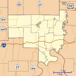 Eckerty is located in Crawford County, Indiana