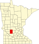 坎迪约希县在明尼苏达州的位置