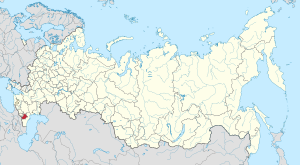 Location of Chechen Republic