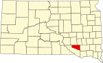 标示出道格拉斯县位置的地图