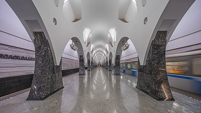 图为位于莫斯科的沃洛科拉姆斯克站。