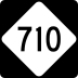 North Carolina Highway 710 marker