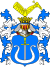 Episcopal coat of arms of Archbishop Jan Przerębski,