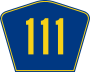 Highway 111 marker